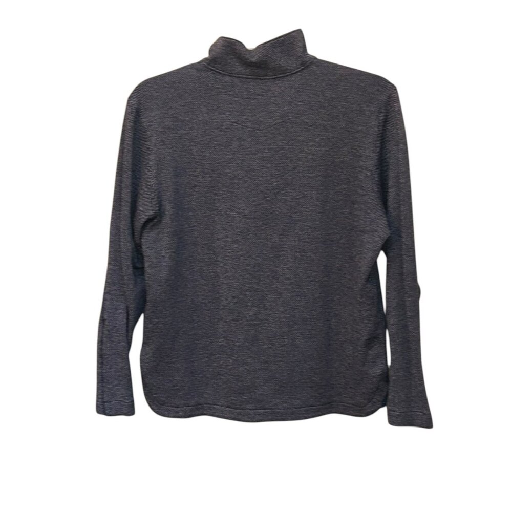 Robert Graham Lindell Long Sleeve Knit In Navy Classic Fit Medium Quarter Zip - Picture 3 of 9